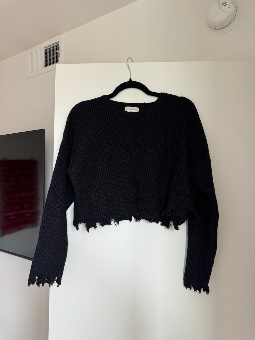 Lovers and Friends Distressed Cropped Sweater - Women